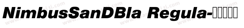 NimbusSanDBla Regula字体转换